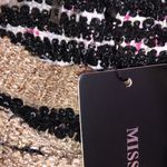 Miss Kelly Black & Brown Sweater Size S New Photo 3