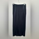 Tadashi Shoji Tadashi Black drape side slit skirt Size medium Photo 3