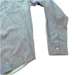 LL Bean Blue Floral Wrinkle Free Pinpoint Oxford Long Sleeve Button Shirt SMALL Photo 4