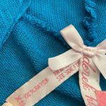 Derek Heart Y2K Cardigan Teal Blue Ultra Soft Bella Swan Size XS Flowy Stretch Photo 3
