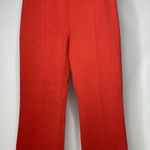 White+Warren Women's Large Pants Pull On Red Knit Thick Cotton Blend Boot Cut Photo 0