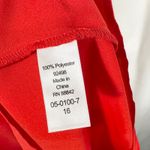 Ellos Plus Size 16 Dress Shift Faux Wrap Red‎ Mini Sleeveless Career Formal 280 Red Photo 9