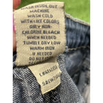 Earl Jean  Iron Cross Rhinestone Pocket Denim Shorts Y2K Cuffed Womens Size 12 Photo 5