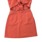 Wilfred Aritzia  Ecoulement Tie Cut Out Peep Back Mini Dress Orange Womens Size 2 Photo 6