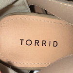 Torrid  Women's Eyelet Caged Heel Taupe Size 8‎ Excellent Condition Photo 4