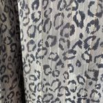 Adrienne Animal Print V-Neck Blouse Size Large Photo 4