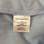 Dee Elly  Mini Dress Size Medium Floral Faux Wrap Ruffle Swiss Dot Blue Photo 6