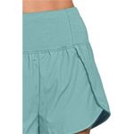 Zenana Outfitters High Waisted‎ Zippered Back Pocket Running Shorts Photo 1
