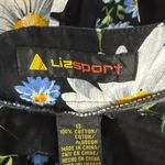 Liz Claiborne Liz Sport Vintage Daisy floral black maxi skirt. 8 vintage S current sizing Photo 3