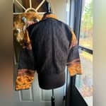 Vintage Flashback cropped embroidered western bolero blazer, size medium Tan Photo 5