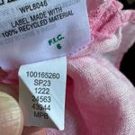 Charter Club NEW  Linen Pink Top Butterfly Crochet Cutout Summer Vacation Tassels Photo 8