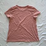 NWOT Tri Delta Medium Tshirt Peach Coral Pink Sorority Greek Sunshine Floral Photo 3