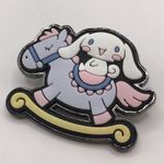 Sanrio Loungefly PVC Pin Cinnamoroll Rocking Horse New with Open Box White Photo 0