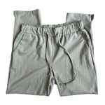 Joie  Drawstring‎ Pull On Tapered Pants Womens Large High Rise Size Medium Olive Photo 0