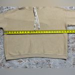 Aerie  ribbed cropped drawstring sweatshirt hoodie size Medium tan Photo 4