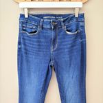 American Eagle Outfitters High Rise Skinny Kick Denim Jeans Blue Sz 4 Photo 1