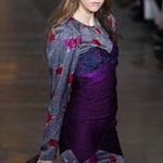 Jill Stuart 2010 Fall/Winter Show Patchwork Floral, Metallic, Kiss Lips Dress Photo 2
