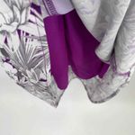 hekka Dress Womens Small Purple Gray Polyester Floral Butterfly Print Lined NEW Photo 7
