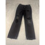 We The Free  black straight‎ leg distressed jeans size 31 curvy Photo 3