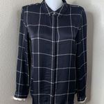 Scotch & Soda Maison Black Plaid Button Up Long Sleeve Women’s Sz L Photo 1