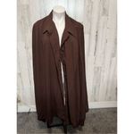Chocolate brown trench cardigan Brown Size XXL Photo 5