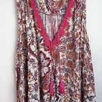 POL  floral lace top sleeveless lightweight flowy oversized gypsy S Photo 0