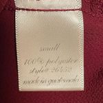 Alya Boho Peplum Sleeveless Blouse Burgundy Red Women’s Size Small Photo 7