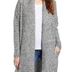 Caslon Shawl Collar Open Front Knit Cardigan Size Medium Cozy Office Casual Photo 0