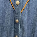 Melissa Vintage Women's Dress Size 14 Blue Western Cowgirl Photo 5