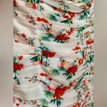 NWT Sau Lee Floral Cherry Mini Ruched Dress Pink Size 6 Photo 6