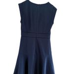 Rebecca Taylor rent the runway Blue Sleeveless V-Neck Fit and Flare Mini Dress Photo 8