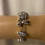 None Vintage Sewing Charm Bracelet Scissors, Thread & Machine Links Photo 1