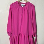 Anthropologie  Mare Mare Hot Pink Ling Sleeve Tunic Dress Dropped Waist Size XS Photo 1