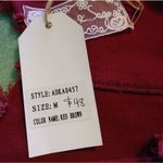 NWT Sadie & Sage Red Distressed Denim Dress Red Size M Photo 5