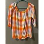 Cato  Off The Shoulder 3/4th Sleeve Elastic Sleeve Elastic Waist Top Size S Photo 1