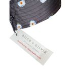 Alice + Olivia NWT Alex + Olivia Daisy Print Reversible Bucket Hat Black / White One Size Photo 8