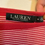 Ralph Lauren Lauren  striped pink and white shirt size medium Photo 3