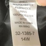 Denim 24/7 Black White Floral Blazer, 14W Size undefined Photo 6