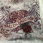 Harley Davidson Textured Leopard Graphic Long Sleeve Shirt Size Large Purple Photo 6