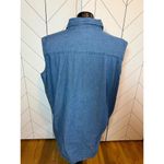 Looney Tunes 90s Women’s 18 - 20 W Plus Size Cotton Denim Sleeveless Button Down Photo 1