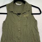H&M  Green Sleeveless Button Down Shirt Size 11-12Y Photo 0