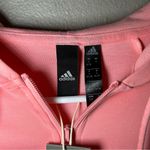 Adidas NEW pink cropped boxy fit full zip hoodie women’s size small Photo 6