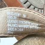 G.H Bass Women's Cognac Brown Remy Strappy Braided Pattern Wedge Sandals Sz 7 Photo 7