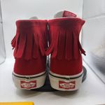 Vans x Peanuts Snoopy Red Fringed High Top Sneakers Shoes Men's 4 Women's 5.5** Photo 1