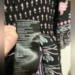 Anthropologie *** Dasha Smocked Black Floral Print Midi Dress Photo 6