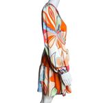 Alexis x Target Dress Womens Small Mini Multicolor Retro Floral Tiered Rope Belt Photo 1