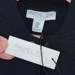 Rachel Zoe Womens Snap Front Baseball Bomber Jacket Black Size Medium NWT Photo 5
