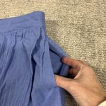 Pact  Skirt Womens Medium Coastal Gauze Faux Wrap Pockets Summer Periwinkle Photo 6