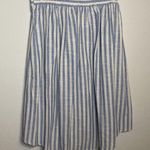 Max Studio NWT Blue Striped High low skirt Midi women’s XL Extra Large cottage Photo 4
