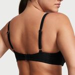 Victoria's Secret VS Swim Sexy Tee Push-Up Bikini Top + Side-Tie Cheeky Bikini Bottom Fishnet NEW Photo 2